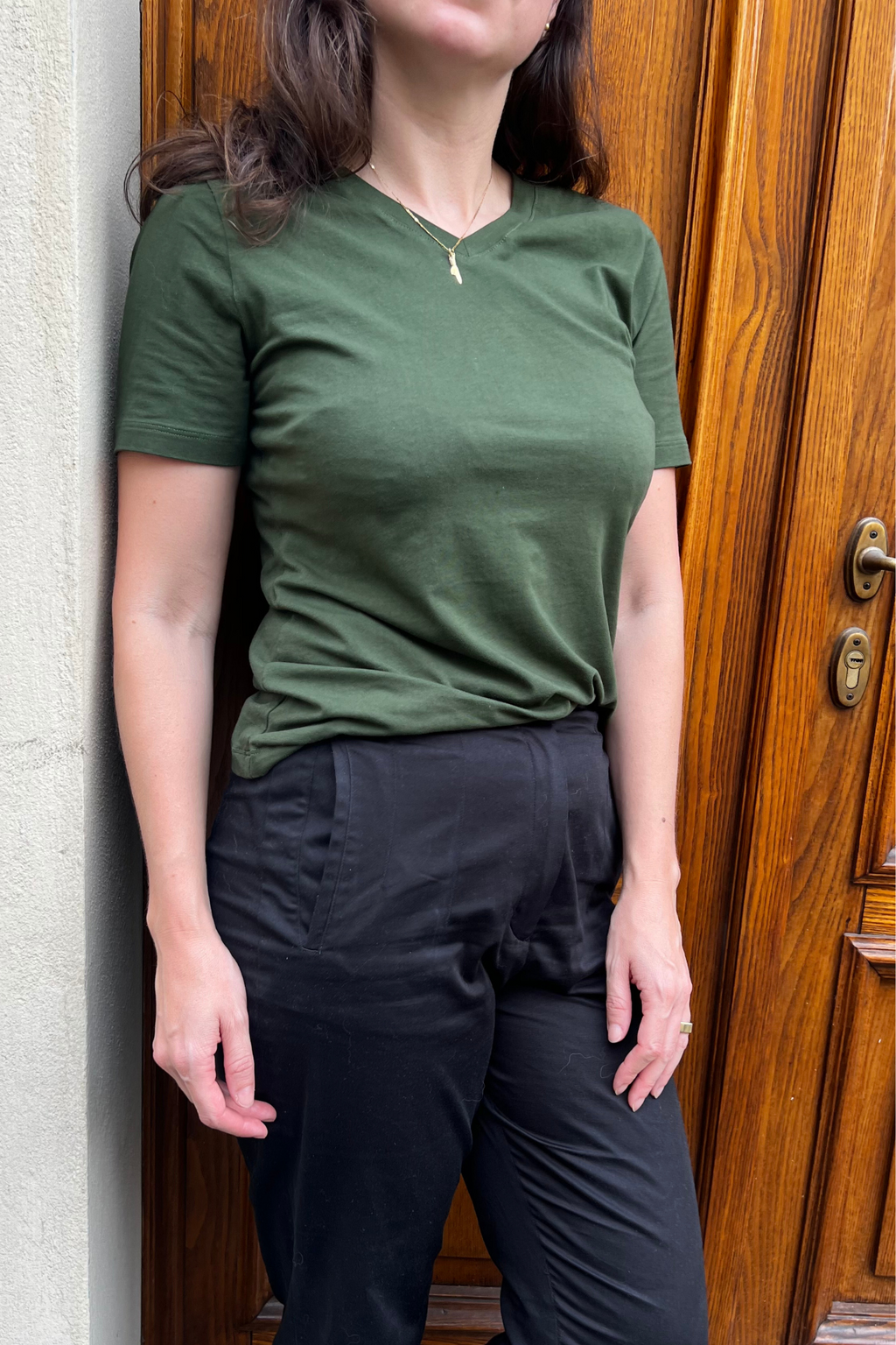 Camiseta Slim Everyday Decote V Algodão Egípcio