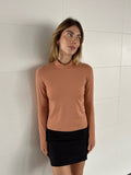 Blusa Manga Longa Algodão Egípcio Bege