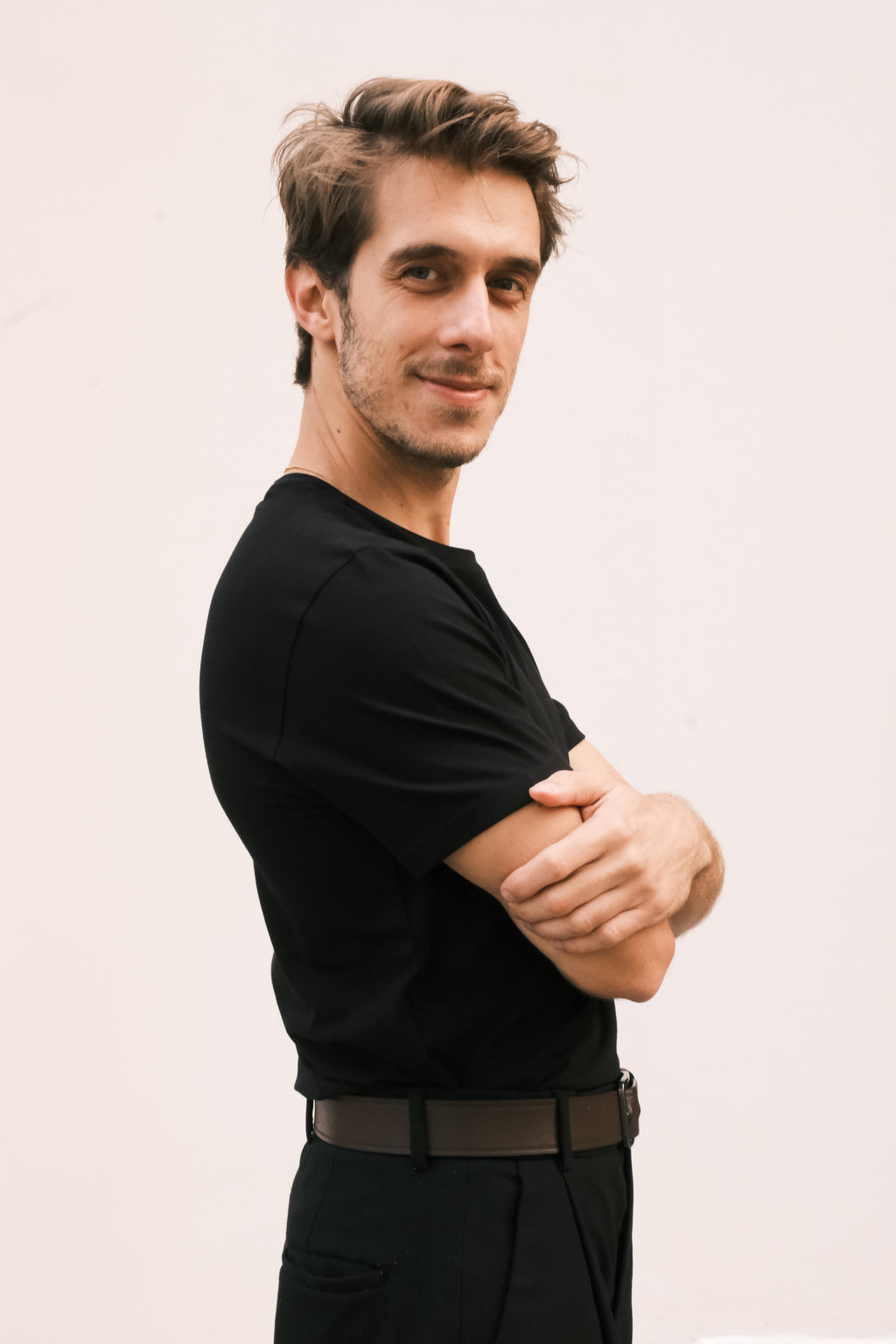 Camiseta Clássica Preta Algodão Egípcio - Masculina