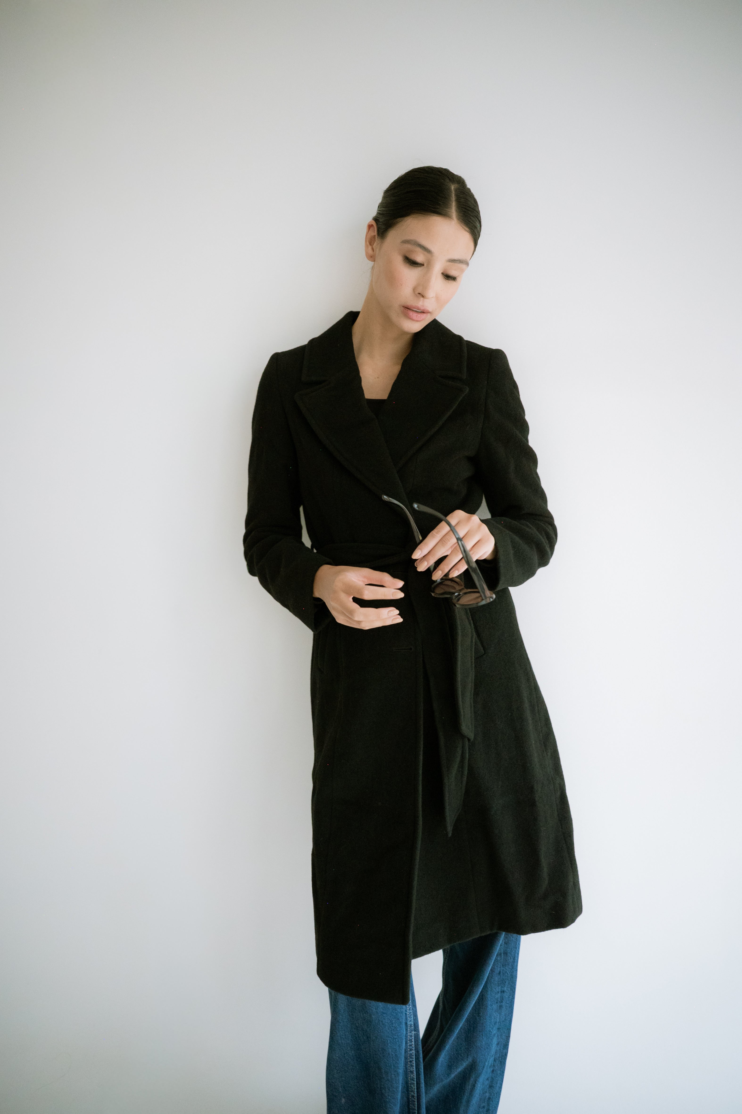 Casaco London com Lã Preto