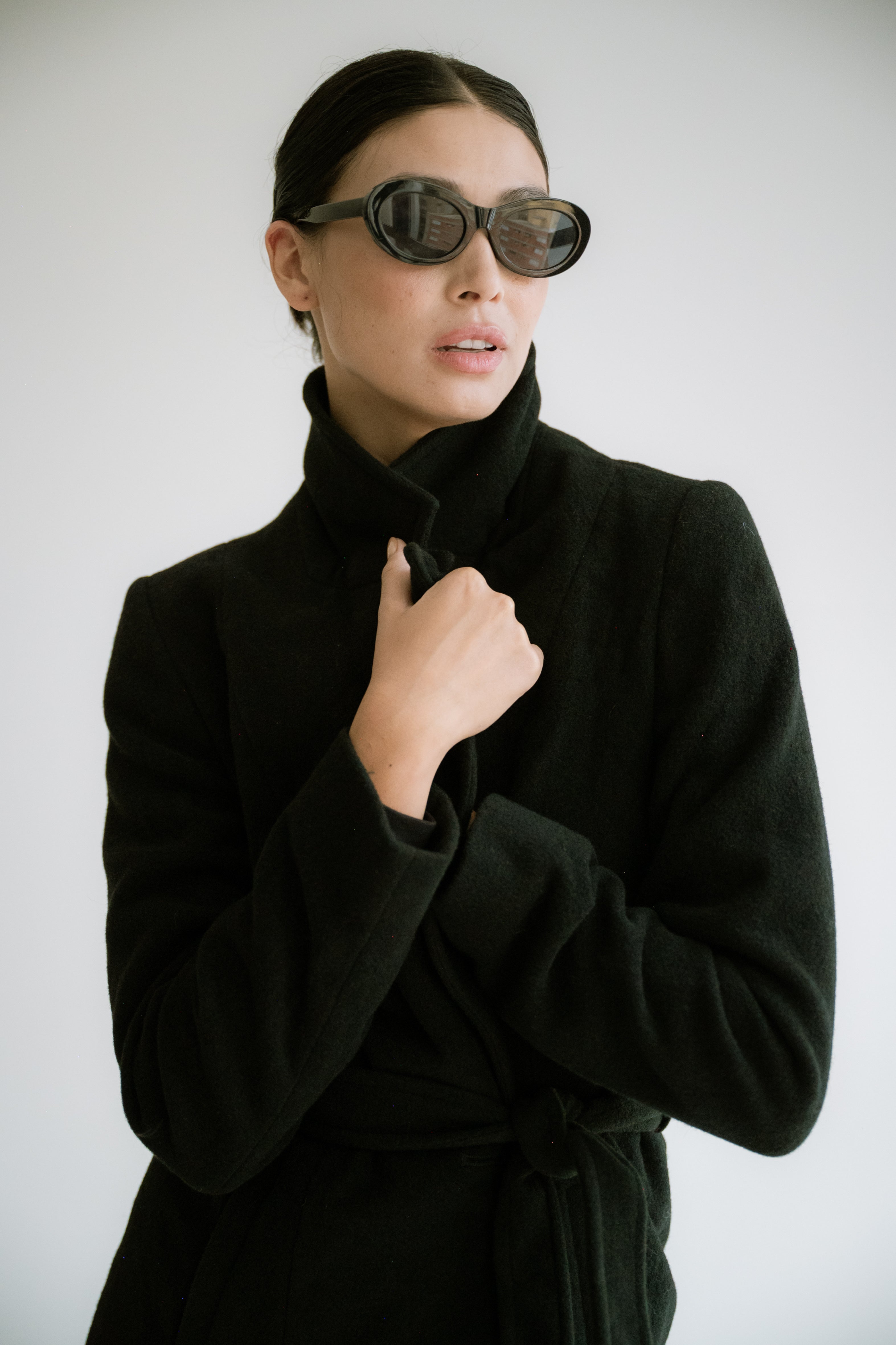 Casaco London com Lã Preto