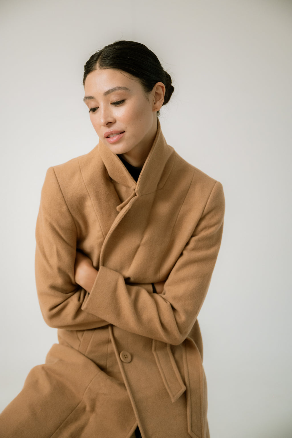 Casaco London com Lã Camel