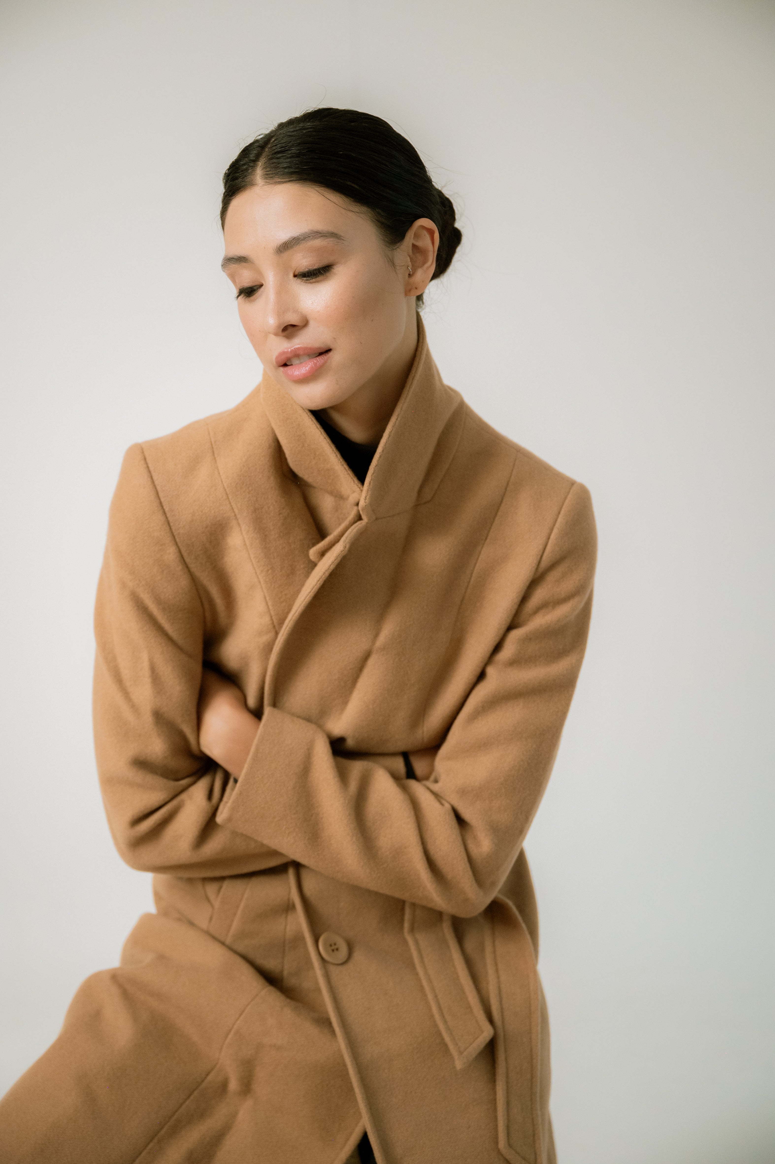 Casaco London com Lã Camel