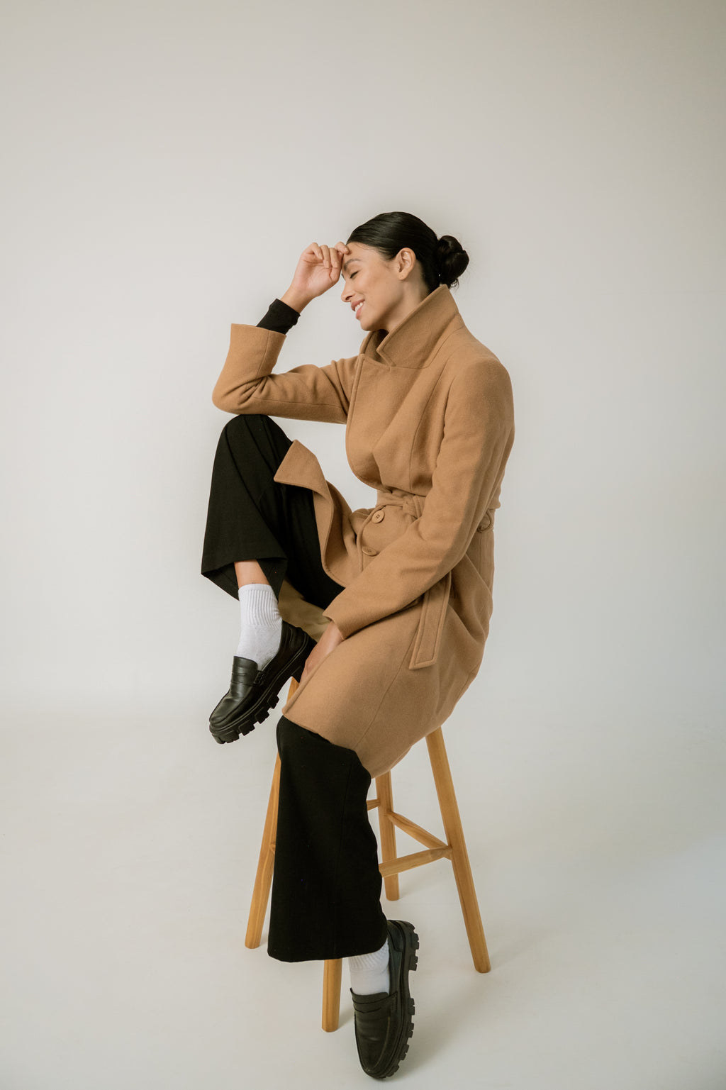 Casaco London com Lã Camel