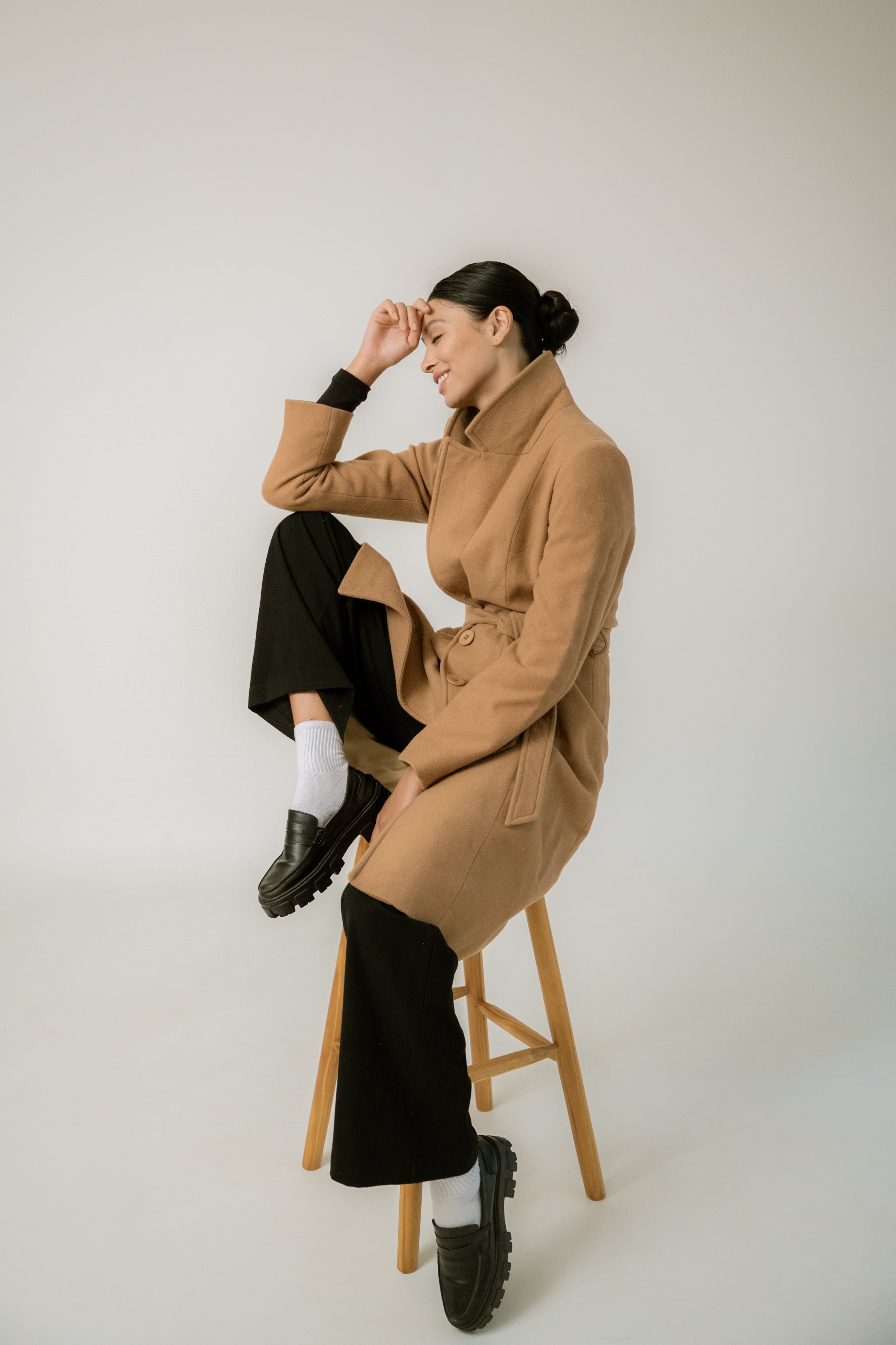 Casaco London com Lã Camel