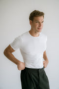 Camiseta Slim Fit Algodão Egípcio Branco