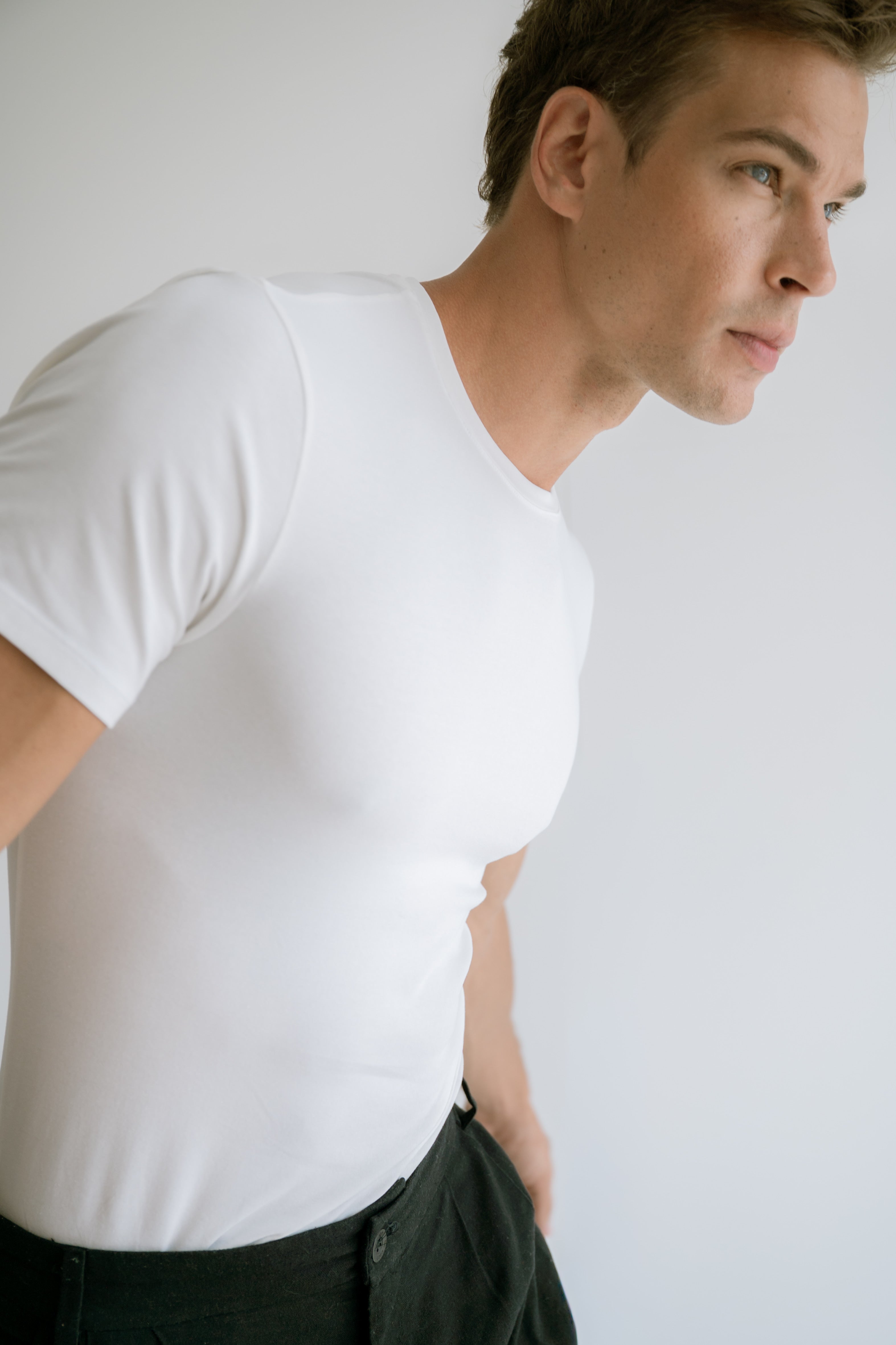 Camiseta Slim Fit Algodão Egípcio Branco