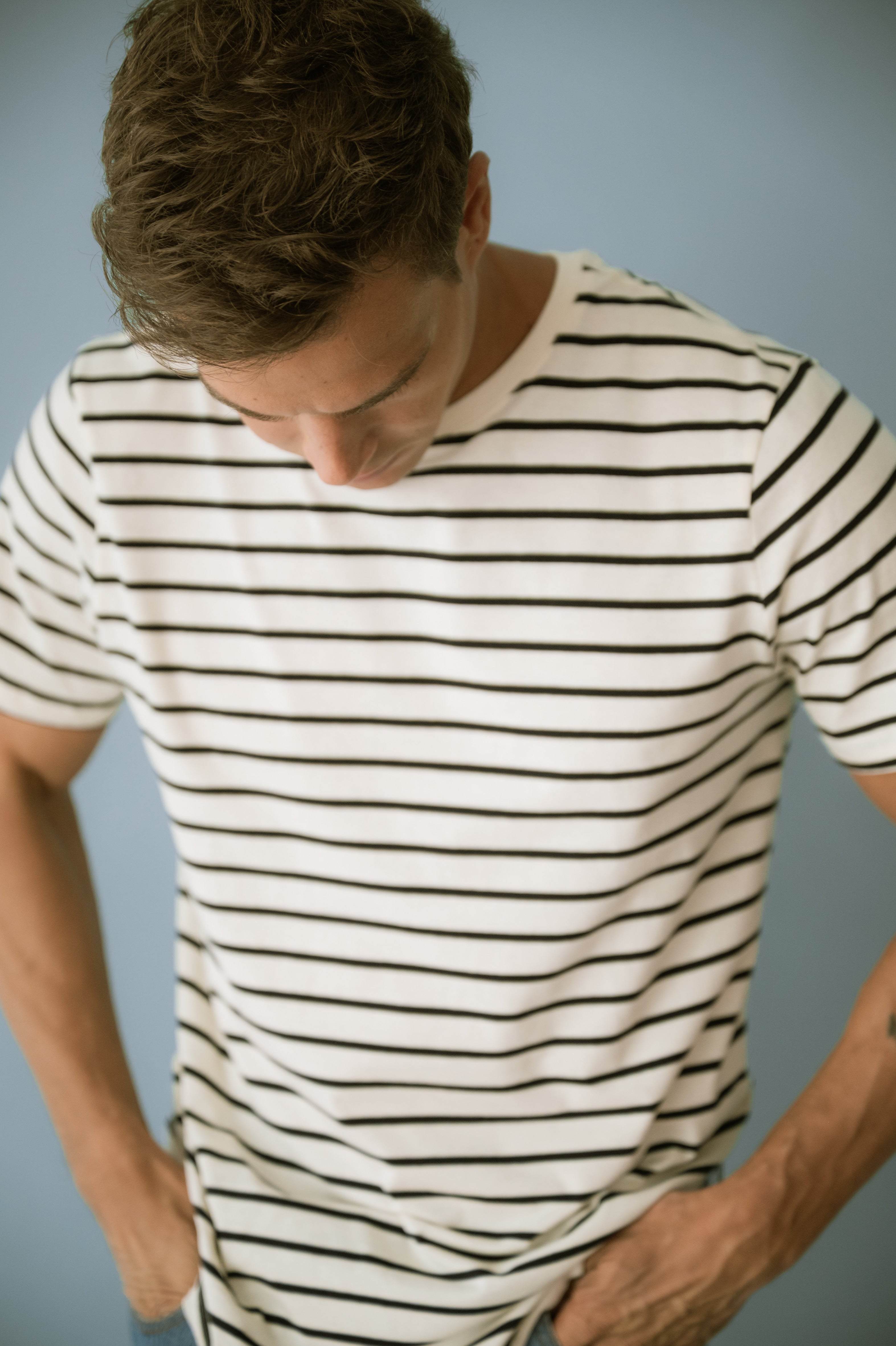 Camiseta Listrada 100% Algodão