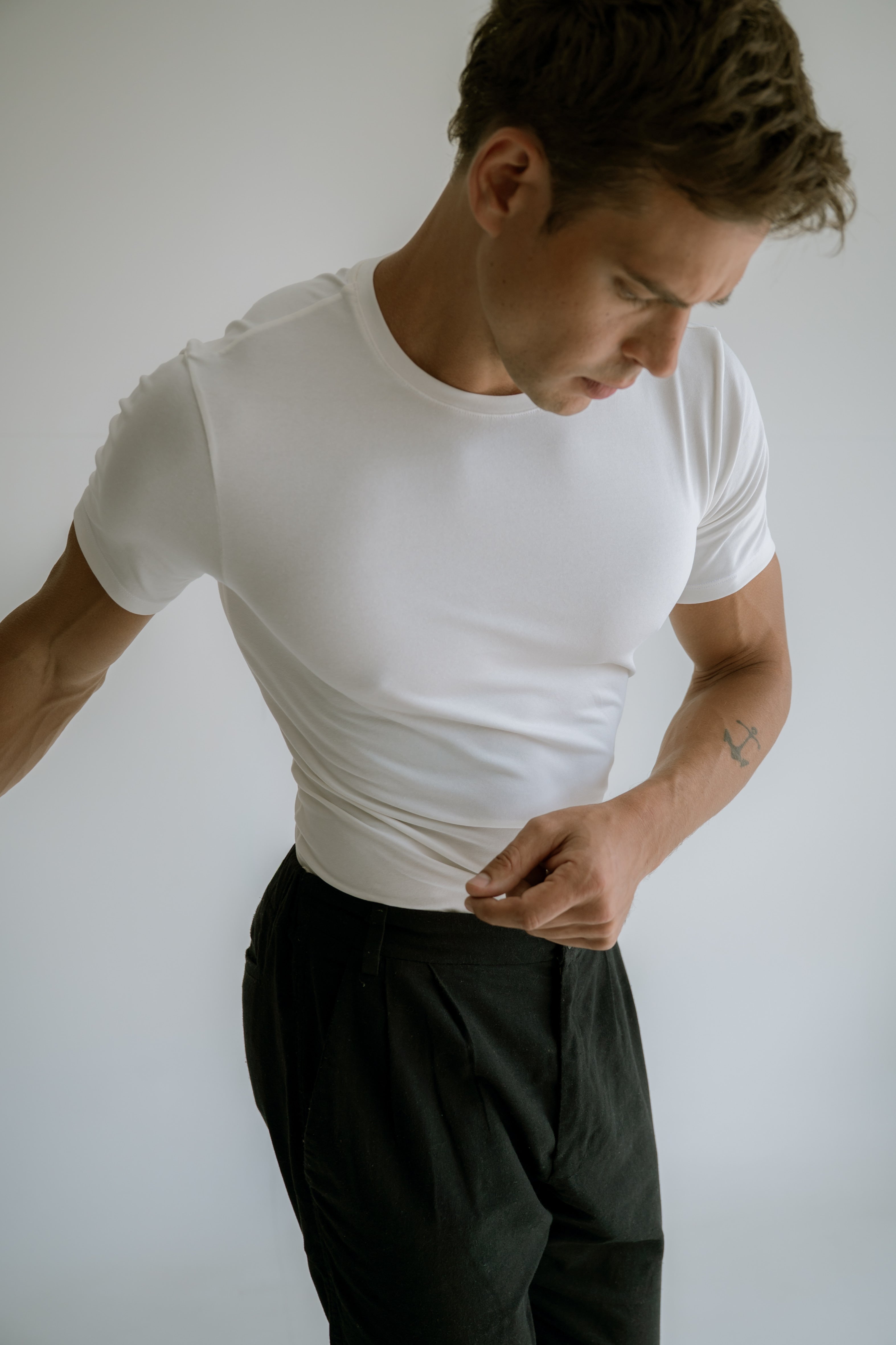 Camiseta Slim Fit Algodão Egípcio Branco