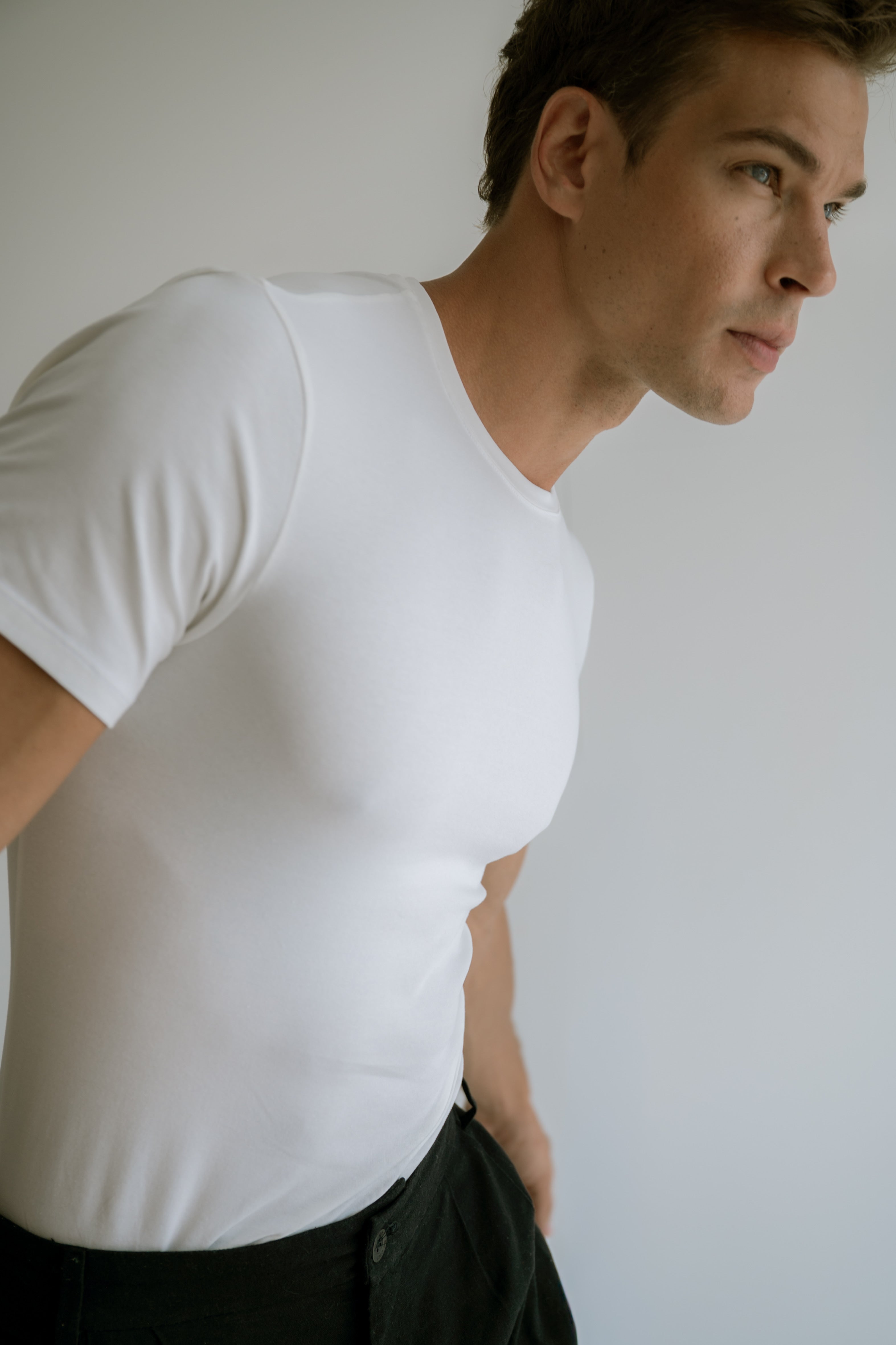 Camiseta Slim Fit Algodão Egípcio Branco