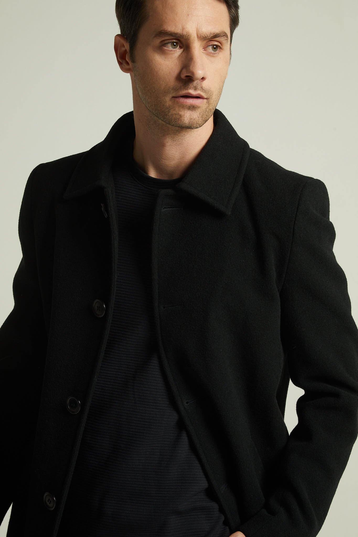 Casaco Minimal Masculino Preto
