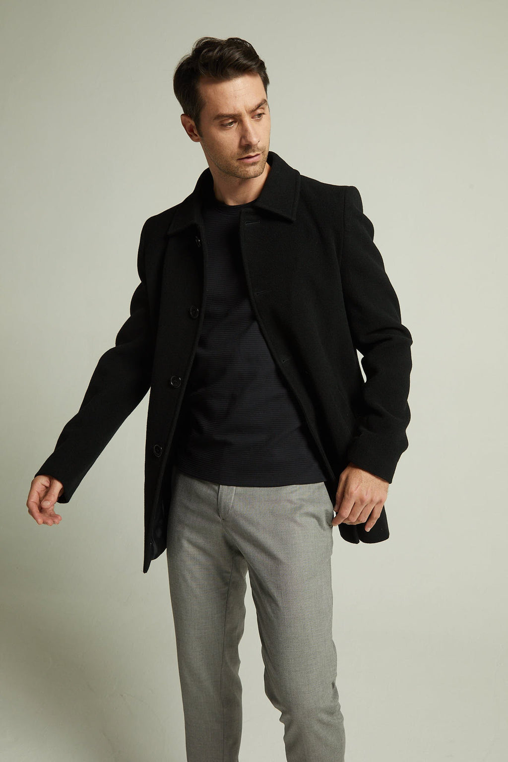 Casaco Minimal Masculino Preto