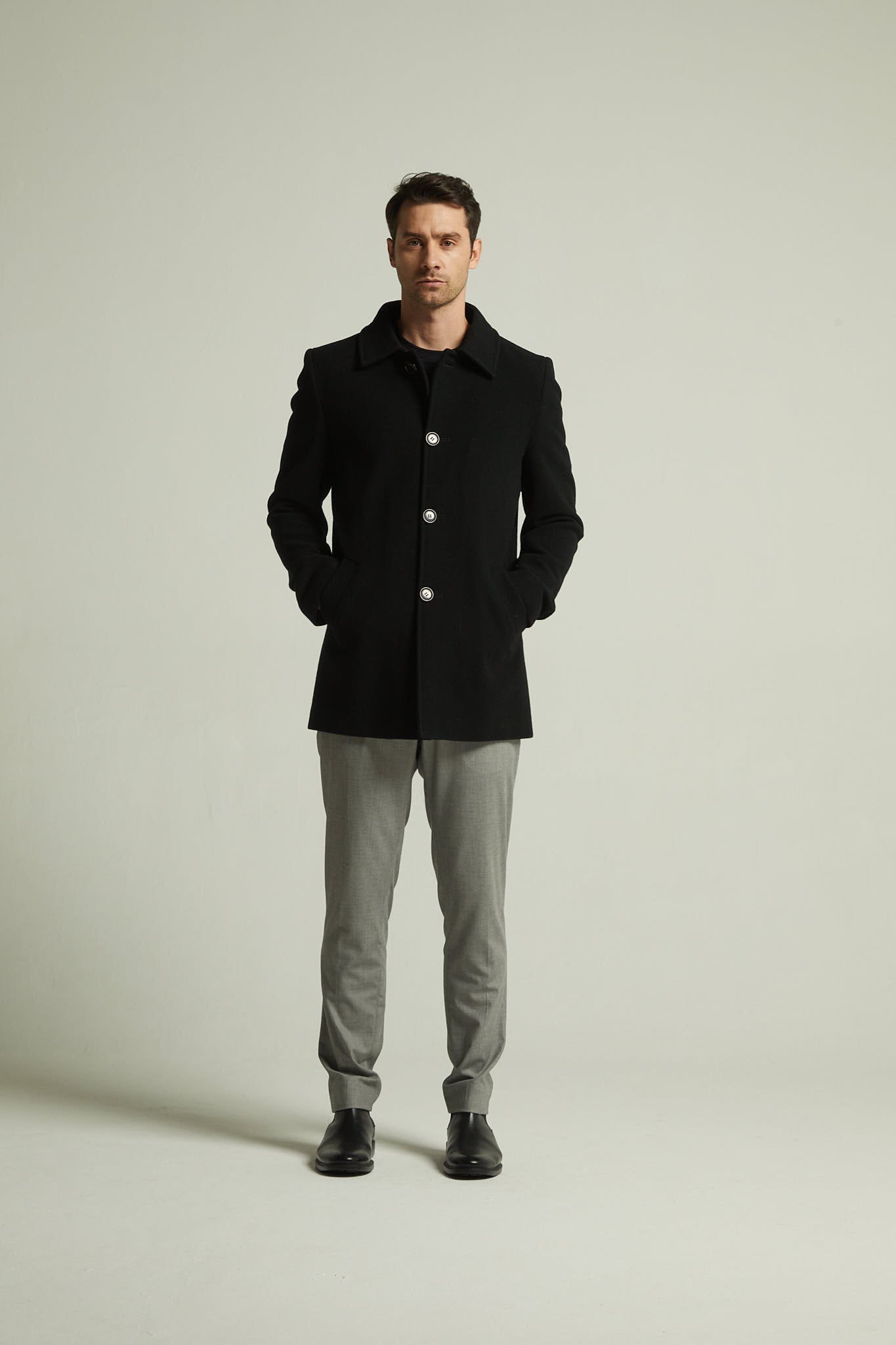 Casaco Minimal Masculino Preto