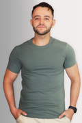 Camiseta Slim Fit Algodão Egípcio Verde claro