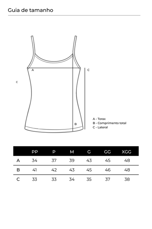 Blusa de Alça Frente Dupla Algodão Egípcio Azul Marinho