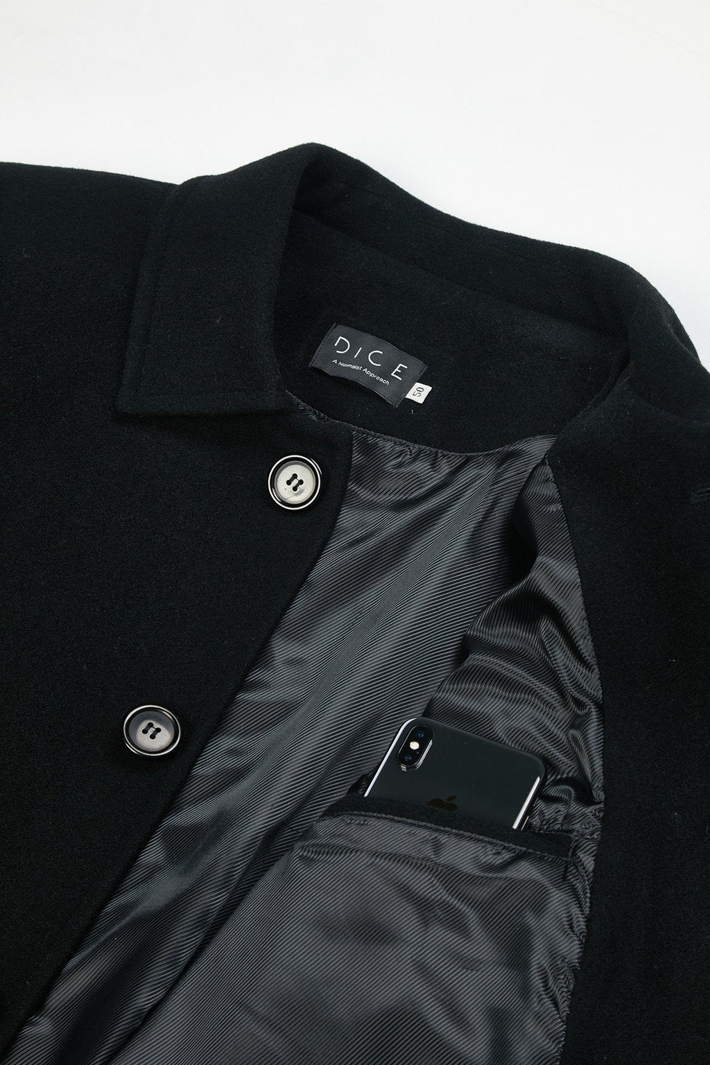 Casaco Minimal Masculino Preto