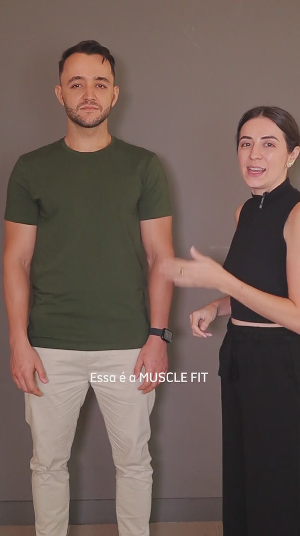Camiseta Slim Fit Algodão Egípcio