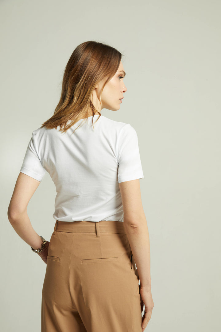 Camiseta Slim Everyday Decote V Algodão Egípcio