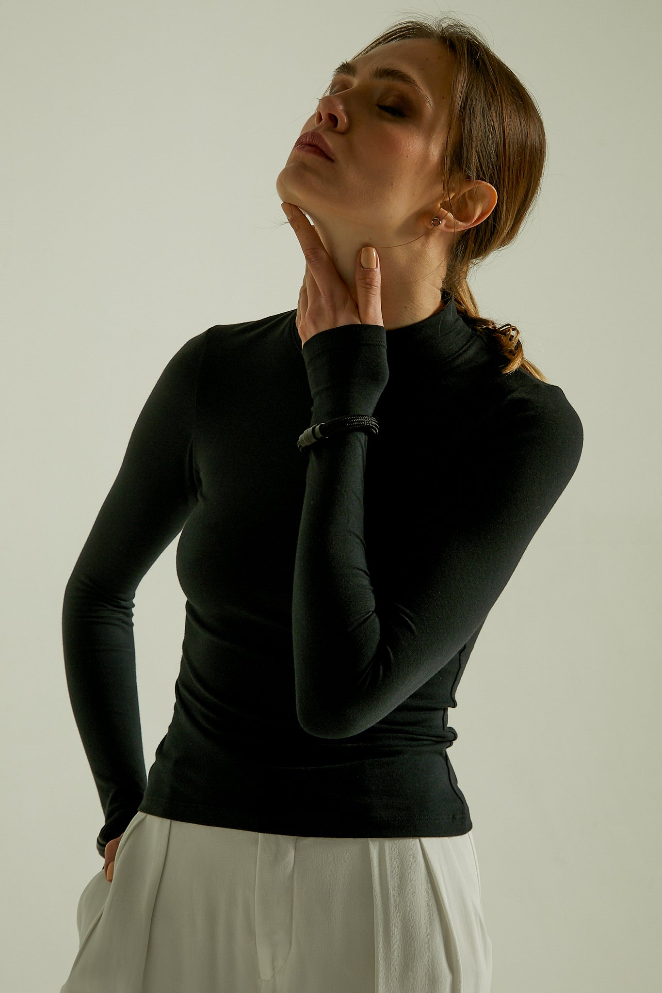 Blusa Manga Longa Algodão Egípcio