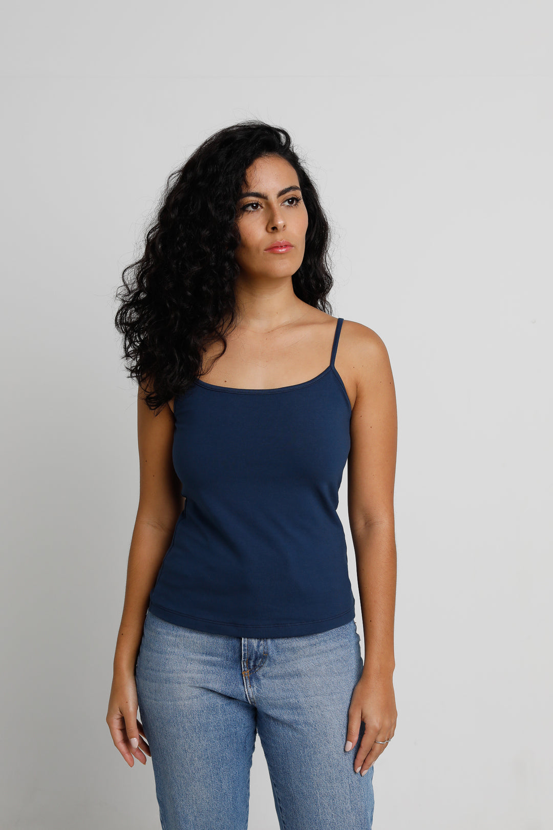 Blusa de Alça Frente Dupla Algodão Egípcio