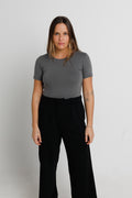 Camiseta Slim Everyday Algodão Egípcio Cinza