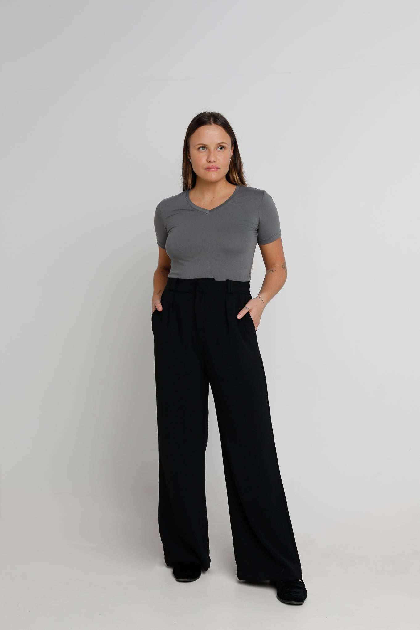 Camiseta Slim Everyday Decote V Algodão Egípcio